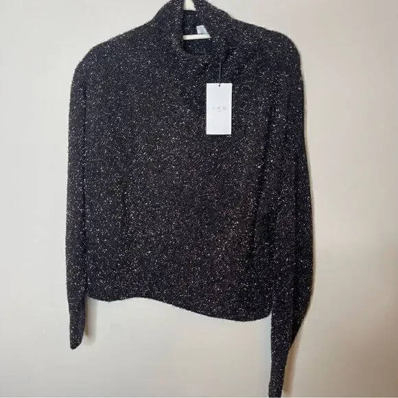 IRO metallic-knit jumper sweater in Black new - Picture 7 of 9
